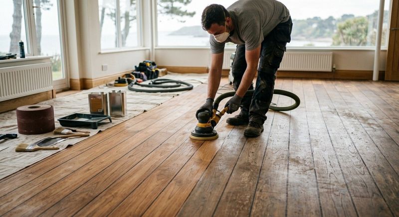 Cabin Floor Refinishing in Alpharetta, GA